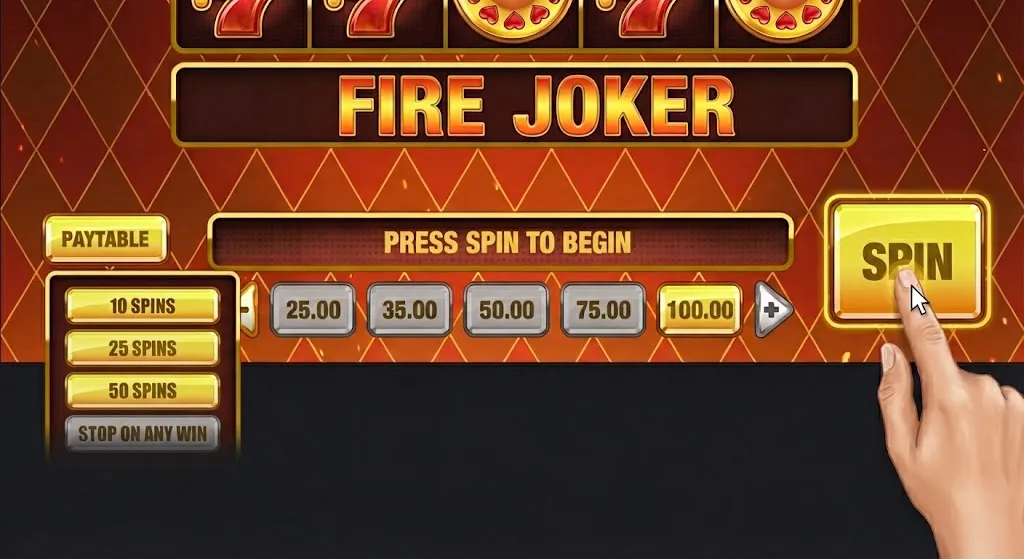 Mecánicas bonus de Fire Joker — infografía Re-spin vs Wheel of Multipliers